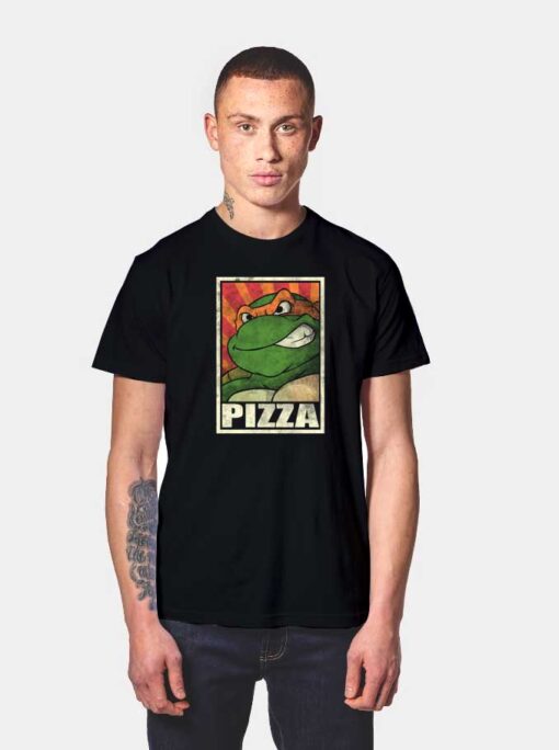 Vintage Pizza Ninja T Shirt