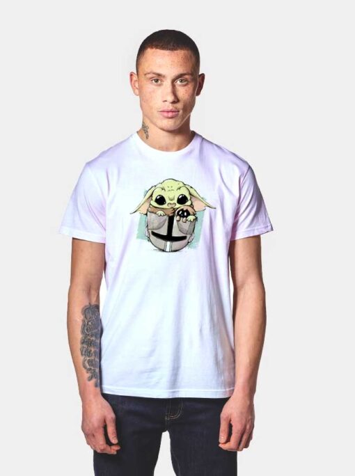 Yoda Baby In The Helmet T Shirt