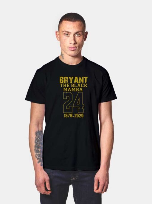 Bryant Black Mamba Tribute T Shirt