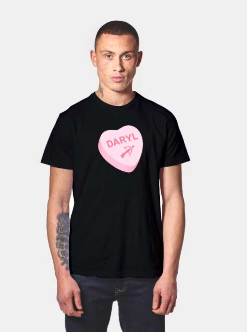 Daryl Heart Valentine T Shirt