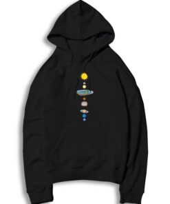 Flat Earth Believer Solar System Logic Funny Hoodie