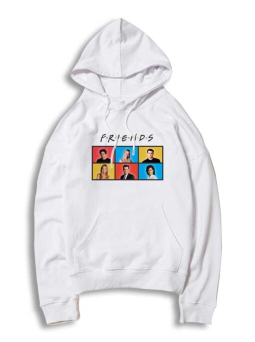 Friends TV Show Cast Photo Grid Vintage Hoodie