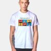 Friends TV Show Cast Photo Grid Vintage T Shirt