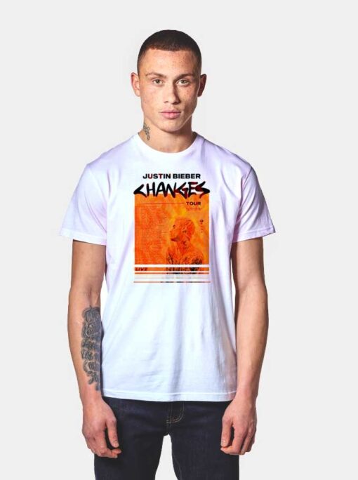 Justin Bieber Changes Tour 2020 Poster T Shirt