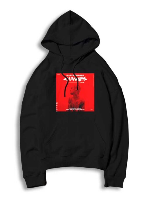 Justin Bieber Changes Tour Red Poster Hoodie