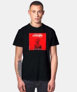 Justin Bieber Changes Tour Red Poster T Shirt