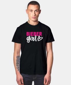 Justin Bieber Girl Heart Of Fans T Shirt