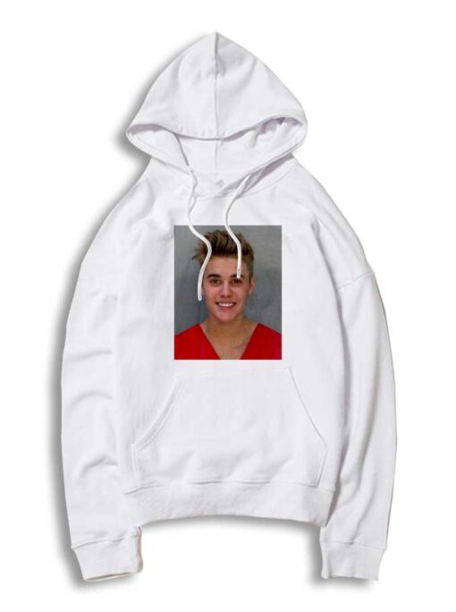 Justin Bieber Mugshot Face Photo Hoodie