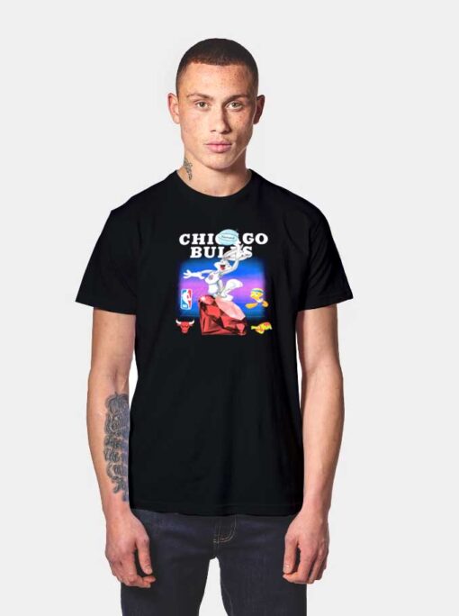 NBA Chicago Bulls x Diamond Space Jam T Shirt