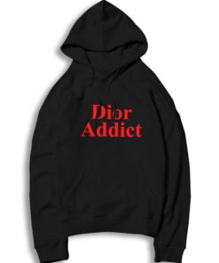 Rihanna Orange Dior Addict Quote Logo Hoodie