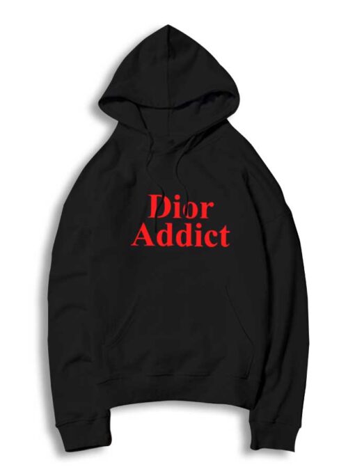 Rihanna Orange Dior Addict Quote Logo Hoodie