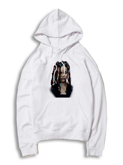 Rihanna With Her Dreadlocks Hair Photo Hoodie