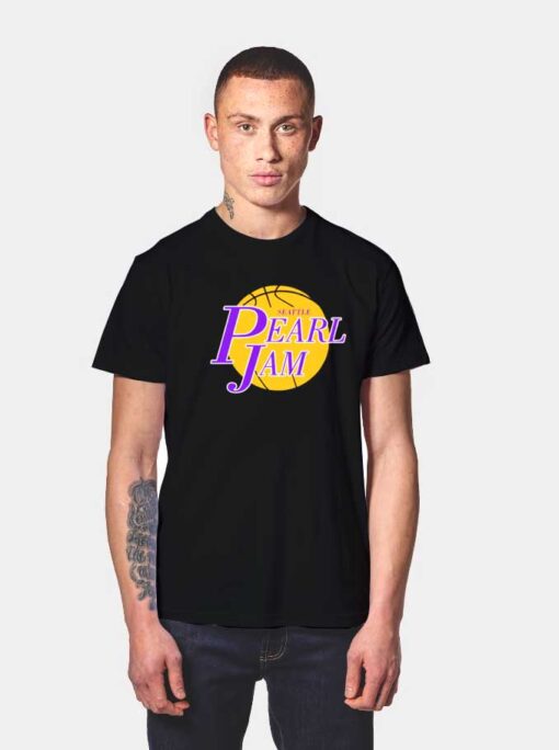 Seattle Pearl Jam Basketball T Shirt