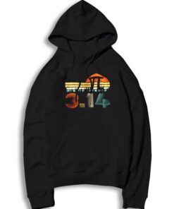 Vintage Pi Day March Fourteen Logo Hoodie