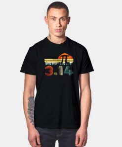 Vintage Pi Day March Fourteen Logo T Shirt