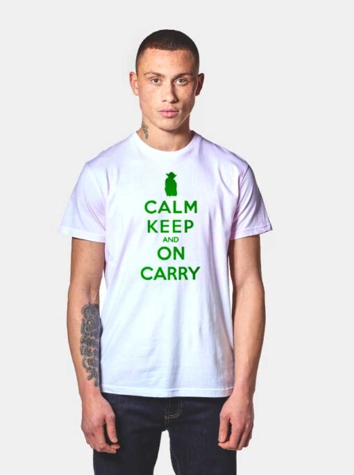 Yoda Calm Keep And On Carry T Shirt