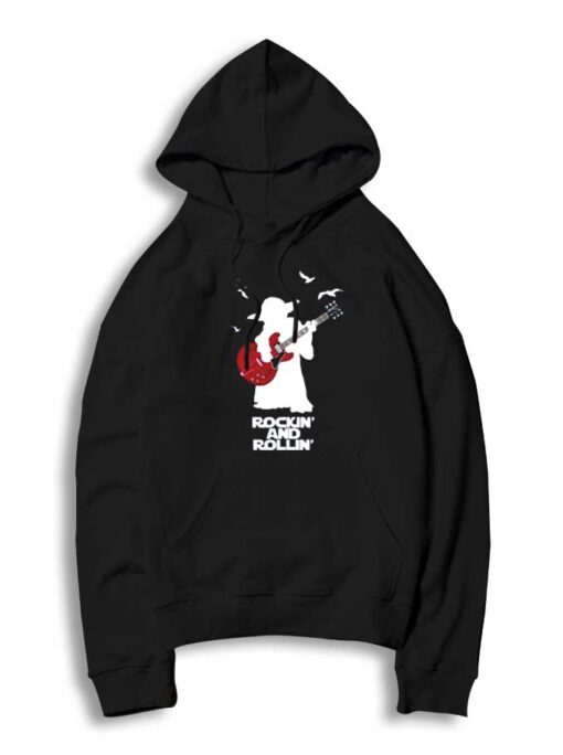 Yoda Rockin And Rollin Musician Hoodie