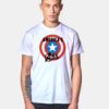 America's Ass On Captain America's Shield T Shirt