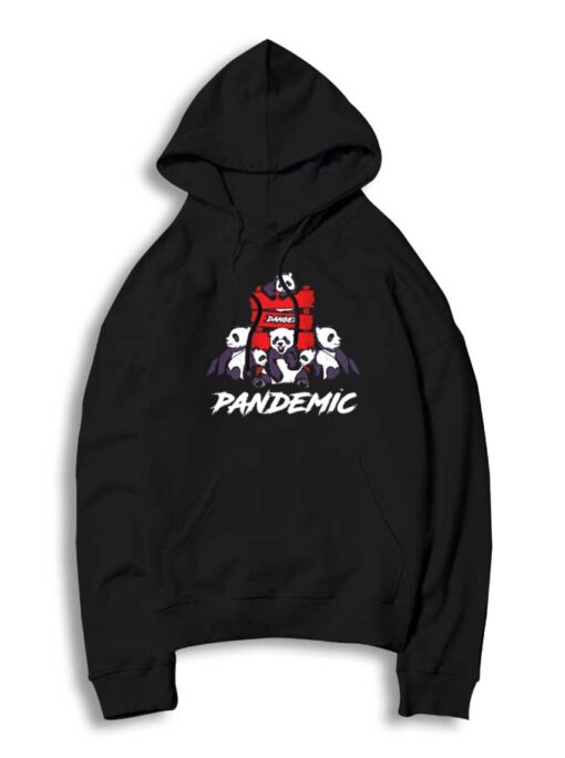 Animal Panda Pandemic Danger Logo Hoodie