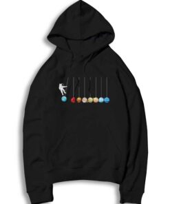 Astronaut Solar System Planets Pendulum Ball Hoodie