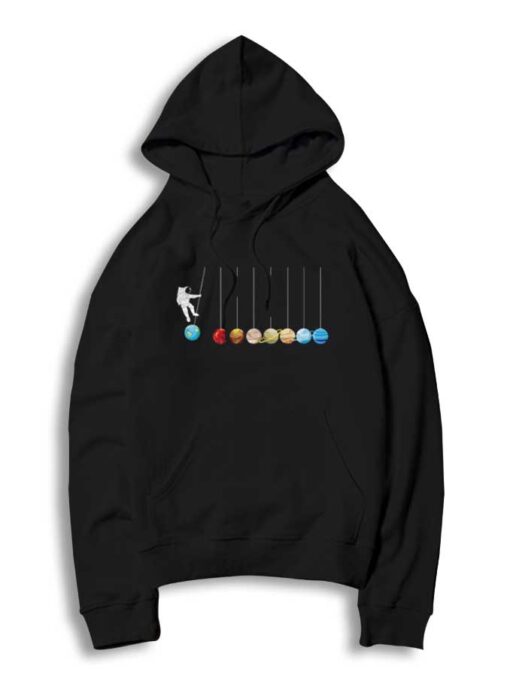 Astronaut Solar System Planets Pendulum Ball Hoodie