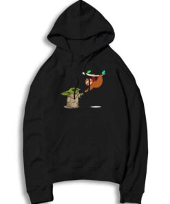 Baby Yoda And Sloth Touch Hands Hoodie