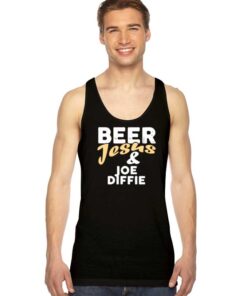 Beer Jesus And Joe Diffie Quote Logo Tank Top