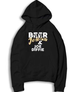 Beer Jesus And Joe Diffie Quote Logo Hoodie