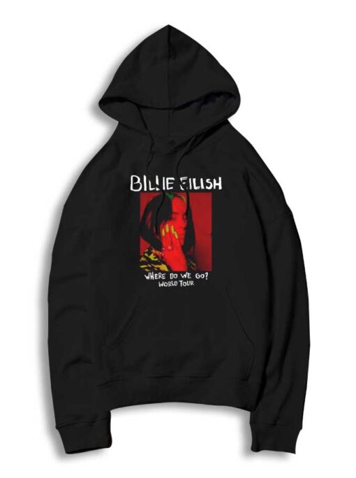 Billie Eilish Where Do We Go World Tour Poster Hoodie