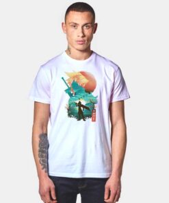 Cloudy Sunset Midgar Cloud Strife Final Fantasy T Shirt