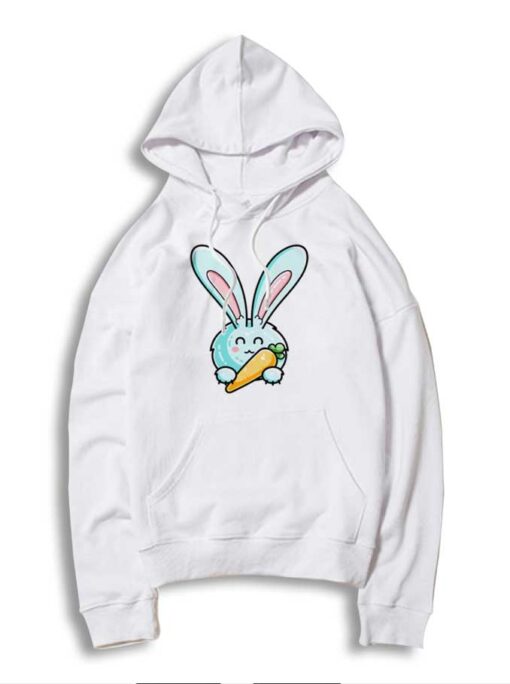 Cute Rabbit Holding Carrot Easter Day Hoodie