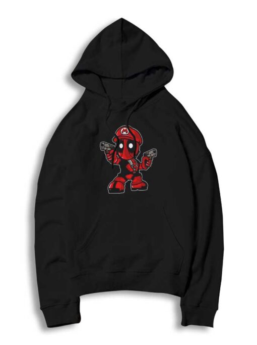 Deadpool Super Mario Chibi Inspired Hoodie