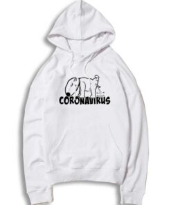 Dog Peeing Fuck Coronavirus Logo Hoodie