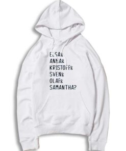 Frozen Elsa Anna Kristoff Sven Olaf Samantha Hoodie