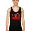 Fuck Corona Rolling Stone Tongue Mask Tank Top