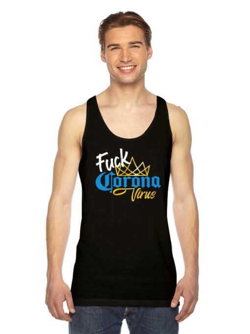 Fuck Corona Virus Gold Crown Logo Tank Top Tank Top