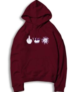 Fuck Corona Virus Middle Hand Crown Logo Hoodie