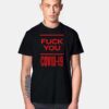 Fuck You Covid-19 Corona Virus Logo T Shirt