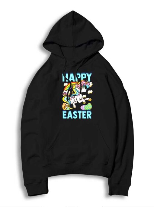 Happy Easter Rainbow Unicorn Easter Eggs Hoodie