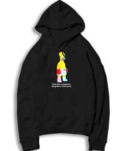 Homer Float Like A Elephan Sting Like A Rhinoceros Hoodie