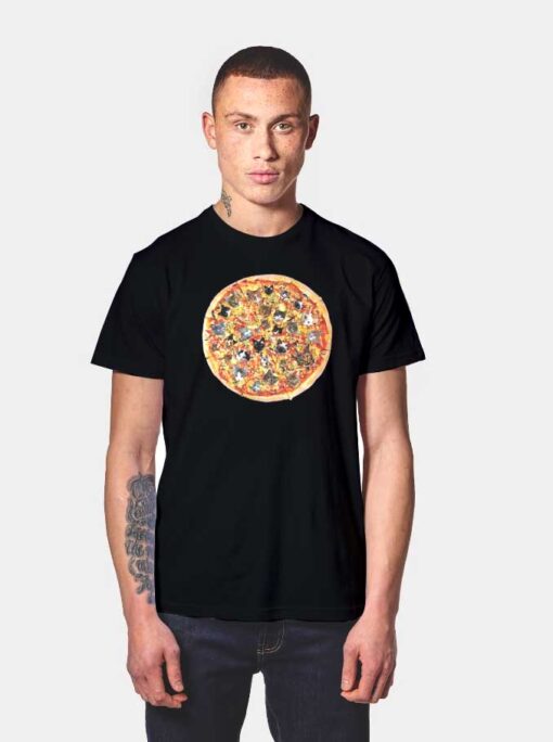 If The Internet Was A Pizza With Cats Topping T Shirt