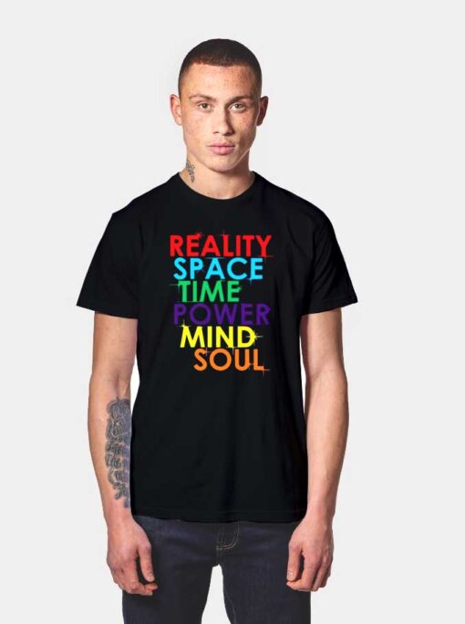 Infinity Gauntlet Reality Space Time Power Mind Soul T Shirt