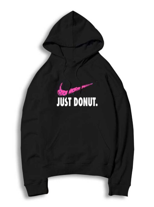 Just Donut Nike Merchandise Parody Logo Hoodie