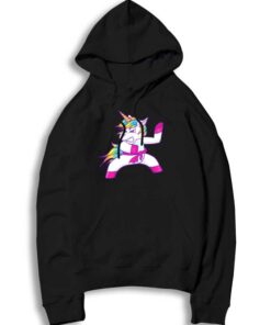 Karate Rainbow Unicorn Martial Arts Deadly Cute Hoodie