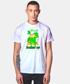 Let's Get Lucked Up Clover Beer St Patrick Day T Shirt