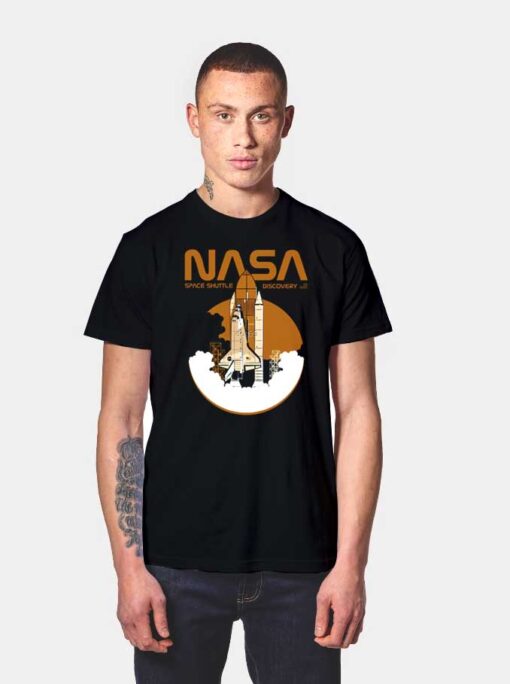 Nasa Inspired Space Shuttle Ship Discovery T Shirt