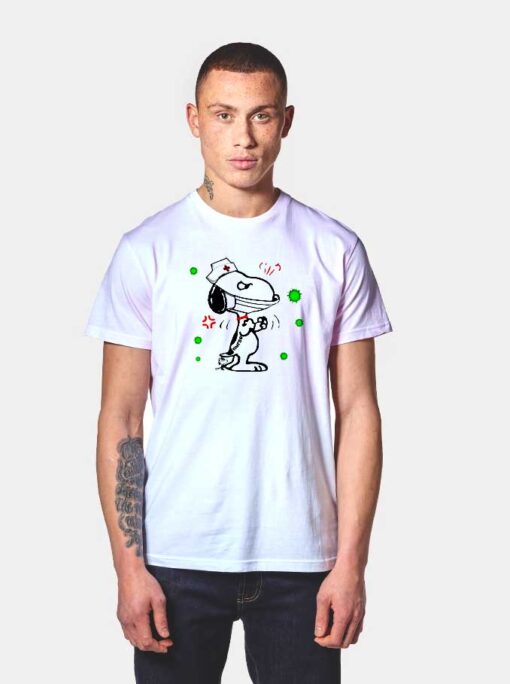 Nurse Snoopy Againts Coronavirus Covid-19 Pandemic T Shirt