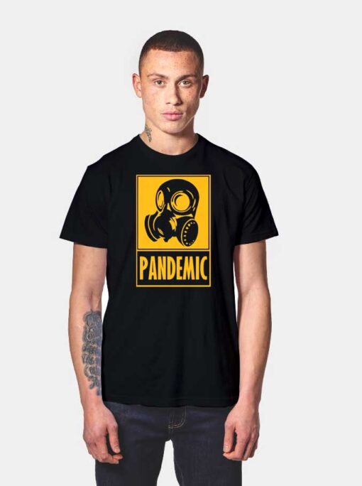 Pandemic Gas Mask Logo Plague T Shirt