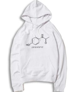 Paracetamol Chemical Molecular Chain Logo Hoodie