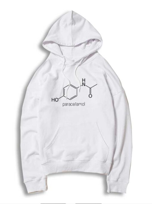 Paracetamol Chemical Molecular Chain Logo Hoodie